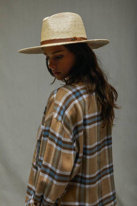 Accessories Natural Brixton 0FDH192 Men Field Proper Straw Hat