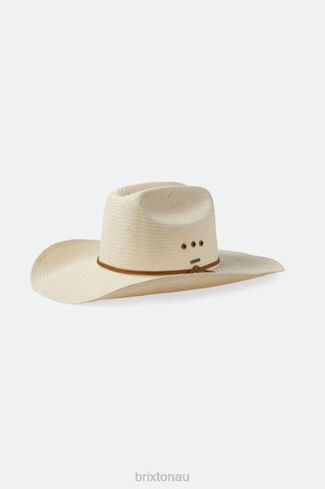 Accessories Off White Brixton 0FDH176 Men El Paso Straw Reserve Cowboy Hat