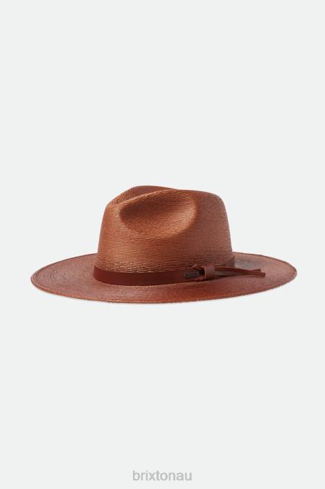 Accessories Rust Brixton 0FDH193 Men Field Proper Straw Hat