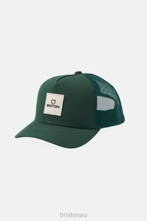 Accessories Spruce Brixton 0FDH274 Men Alpha Block Netplus Trucker Hat