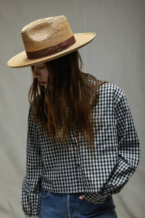 Accessories Tan Brixton 0FDH180 Men Reno Straw Hat