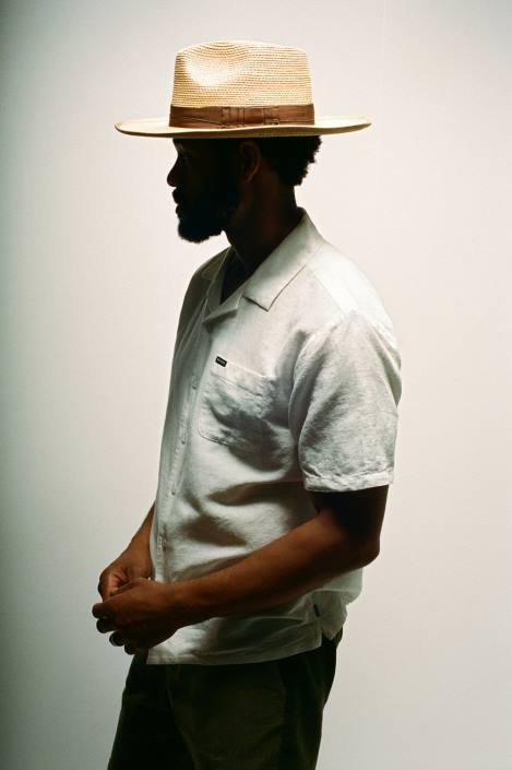 Accessories Tan Brixton 0FDH180 Men Reno Straw Hat