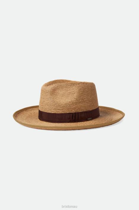 Accessories Tan Brixton 0FDH180 Men Reno Straw Hat