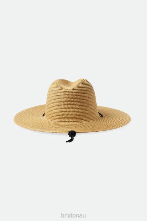 Accessories Tan Brixton 0FDH185 Men Mitch Packable Sun Hat