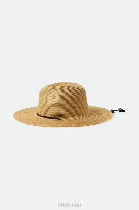 Accessories Tan Brixton 0FDH185 Men Mitch Packable Sun Hat