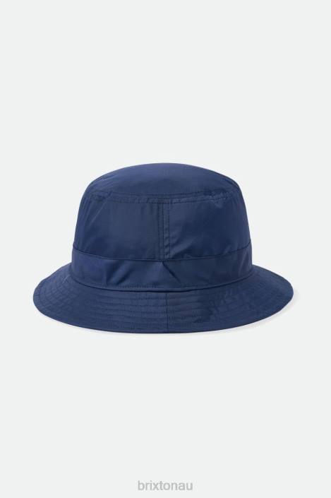 Accessories Washed Navy Brixton 0FDH310 Men Vintage Nylon Packable Bucket Hat
