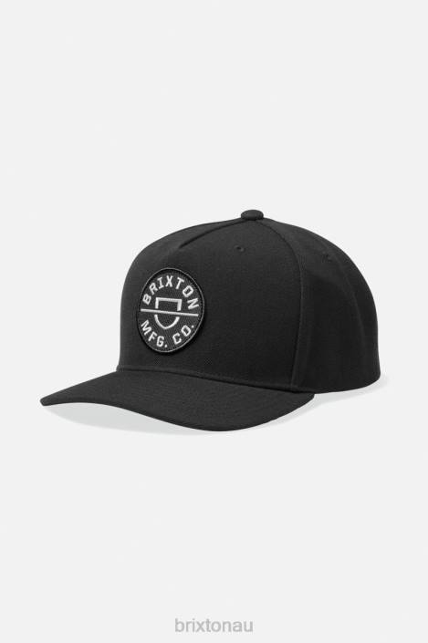 Accessories Black Brixton 0FDH261 Men Crest C Netplus MP Snapback