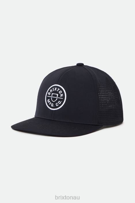 Accessories Black Brixton 0FDH272 Men Crest Netplus MP Snapback