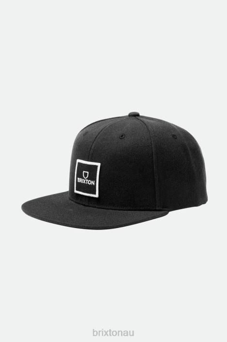 Accessories Black Brixton 0FDH286 Men Alpha Square Netlpus MP Snapback