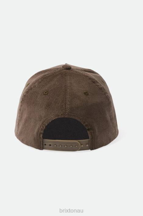 Accessories Dark Earth Cord Brixton 0FDH258 Men Crest MP Snapback