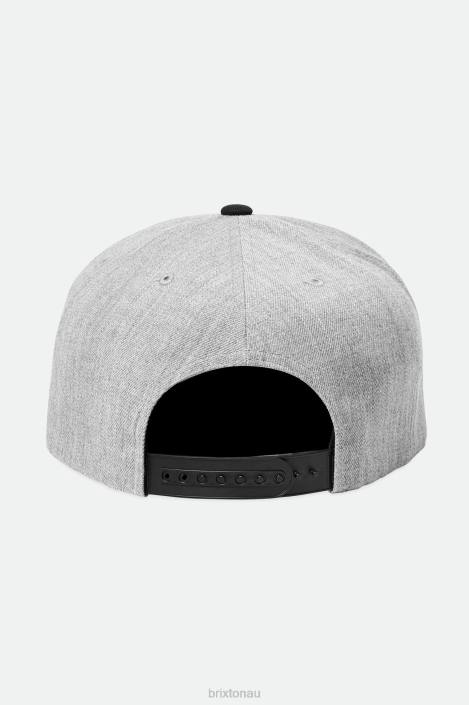 Accessories Light Heather Grey/Black Brixton 0FDH237 Men Oath III Snapback