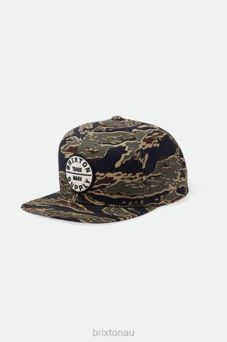 Accessories Tiger Camo Brixton 0FDH240 Men Oath III Snapback