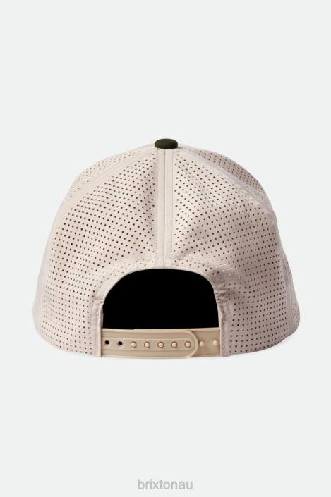 Accessories Whitecap/Olive Surplus Brixton 0FDH273 Men Crest Netplus MP Snapback