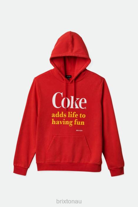 Apparel Coke Red Brixton 0FDH141 Men Coca-Cola Having Fun Hood