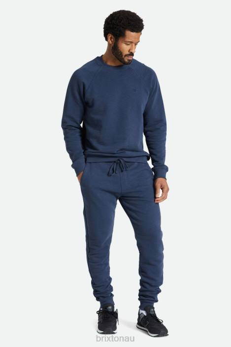 Apparel Washed Navy Brixton 0FDH137 Men Slub French Terry Jogger