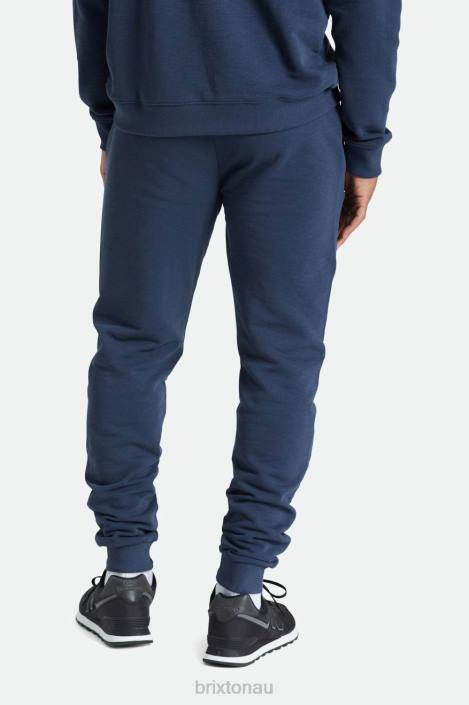 Apparel Washed Navy Brixton 0FDH137 Men Slub French Terry Jogger