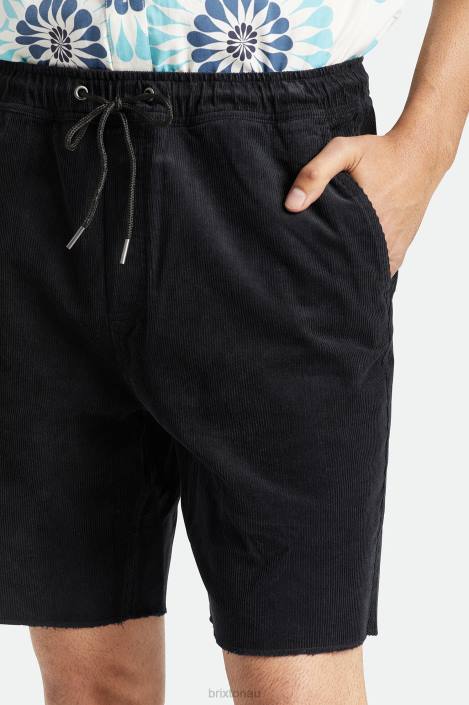 Apparel Black Cord Brixton 0FDH167 Men Madrid II Corduroy Short 8\'\'