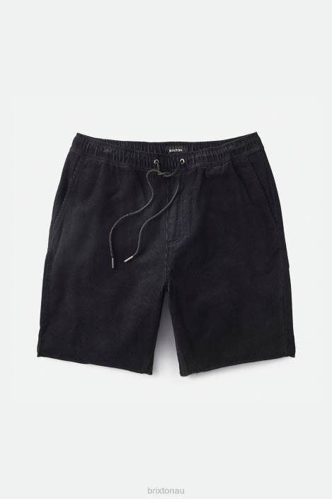Apparel Black Cord Brixton 0FDH167 Men Madrid II Corduroy Short 8\'\'