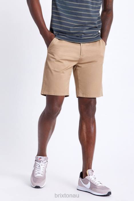 Apparel Khaki Brixton 0FDH171 Men Choice Chino Short 9''