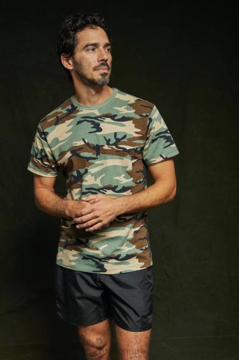 Apparel Camo Vintage Wash Brixton 0FDH98 Men Vintage Reserve S/S Tee