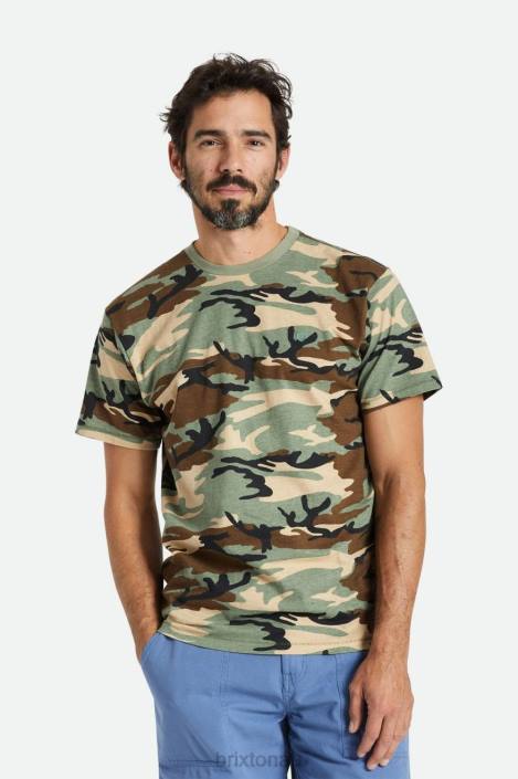 Apparel Camo Vintage Wash Brixton 0FDH98 Men Vintage Reserve S/S Tee