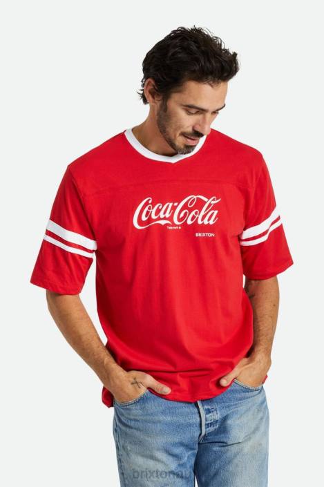 Apparel Coke Red Brixton 0FDH111 Men Coca-Cola Classic Football Tee