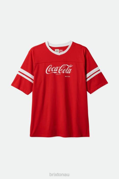 Apparel Coke Red Brixton 0FDH111 Men Coca-Cola Classic Football Tee
