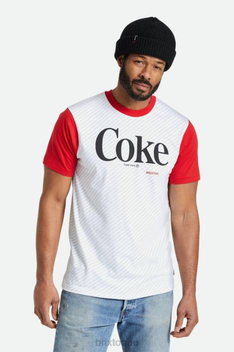 Apparel Coke Red Brixton 0FDH78 Men Coca-Cola S/S Tailored Tee