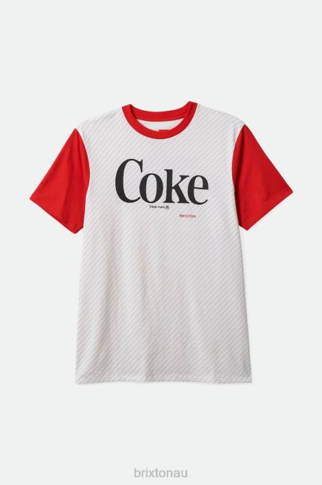 Apparel Coke Red Brixton 0FDH78 Men Coca-Cola S/S Tailored Tee
