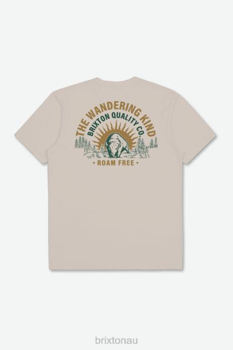 Apparel Cream Brixton 0FDH48 Men Roam Free S/S Standard Tee