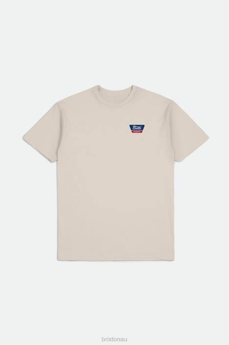Apparel Cream Brixton 0FDH64 Men Linwood S/S Standard Tee