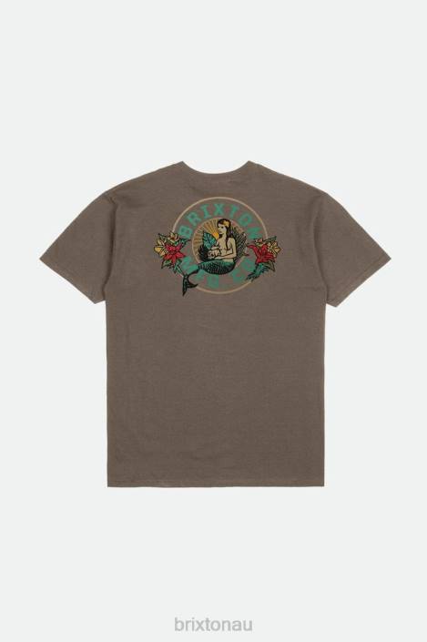 Apparel Dark Earth Worn Wash Brixton 0FDH38 Men Geneva S/S Standard Tee