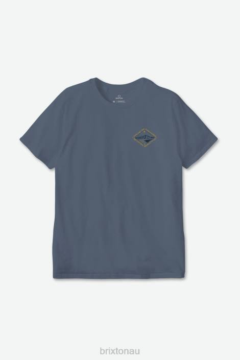 Apparel Flint Blue Brixton 0FDH114 Men Apalachin S/S Standard Tee