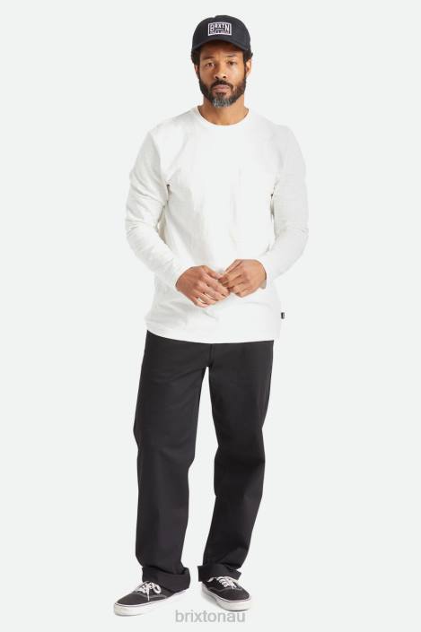Apparel Off White Brixton 0FDH102 Men Basic Slub L/S Pocket Tee