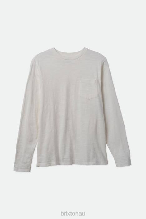 Apparel Off White Brixton 0FDH102 Men Basic Slub L/S Pocket Tee