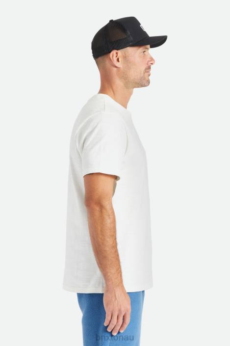 Apparel Off White Brixton 0FDH106 Men Basic Slub S/S Pocket Tee