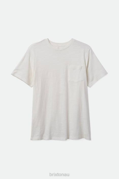 Apparel Off White Brixton 0FDH106 Men Basic Slub S/S Pocket Tee