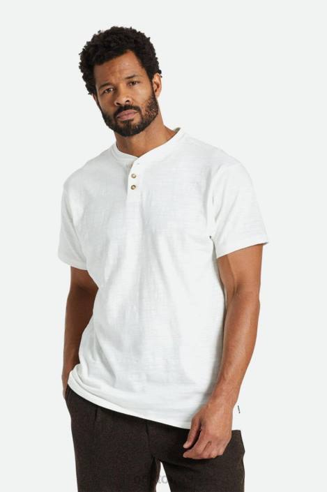 Apparel Off White Brixton 0FDH94 Men Basic Slub S/S Henley Tee