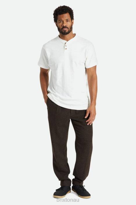 Apparel Off White Brixton 0FDH94 Men Basic Slub S/S Henley Tee