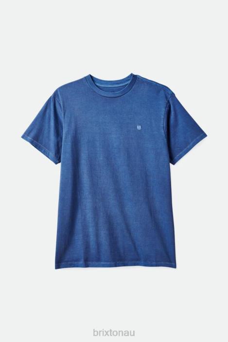 Apparel Pacific Blue Vintage Wash Brixton 0FDH100 Men Vintage Reserve S/S Tee