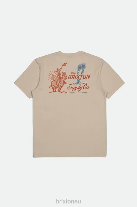 Apparel Smoke Grey Brixton 0FDH35 Men Austin S/S Tailored Tee