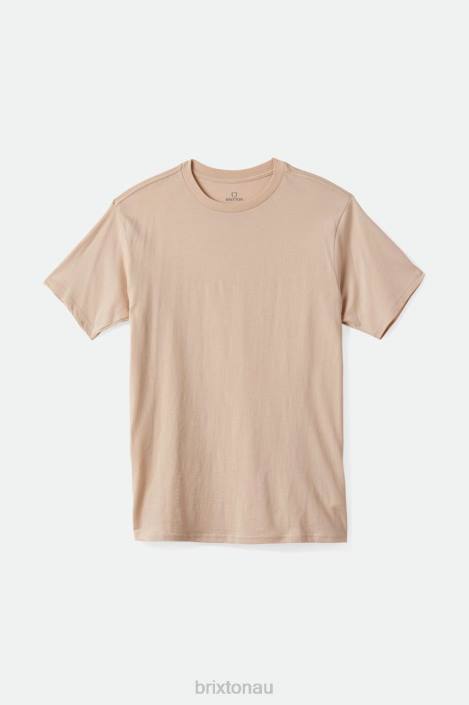 Apparel Smoke Grey Brixton 0FDH50 Men Premium Cotton S/S Tailored Tee