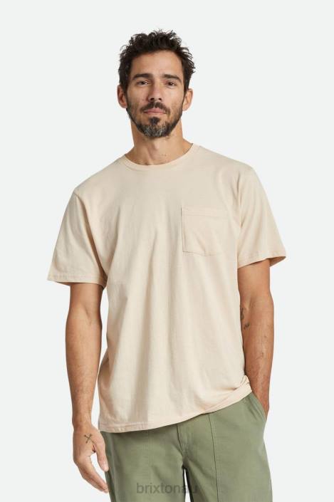 Apparel Smoke Grey Brixton 0FDH65 Men Premium Cotton S/S Pocket Tee