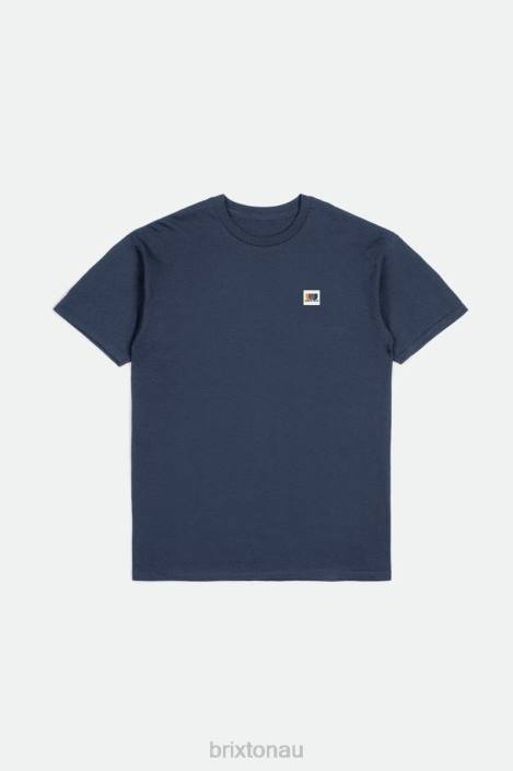 Apparel Washed Navy Brixton 0FDH58 Men Alton S/S Standard Tee