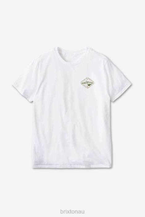 Apparel White Brixton 0FDH83 Men Apalachin S/S Standard Tee