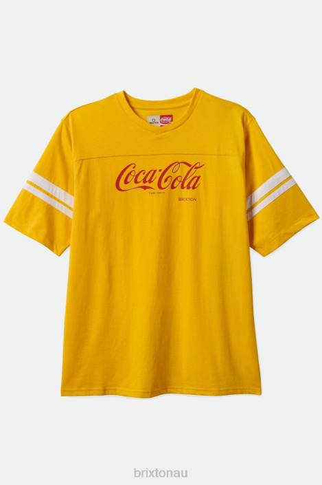 Apparel Yellow Brixton 0FDH112 Men Coca-Cola Classic Football Tee