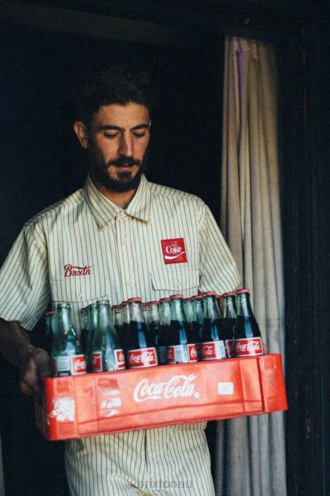 Apparel Tan Brixton 0FDH26 Men Coca-Cola Delivery Olson S/S Woven