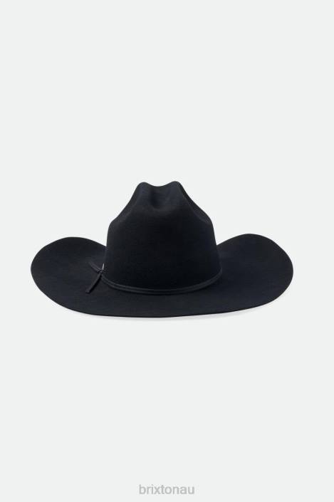 Accessories Black Brixton 0FDH203 Unisex El Paso Reserve Cowboy Hat