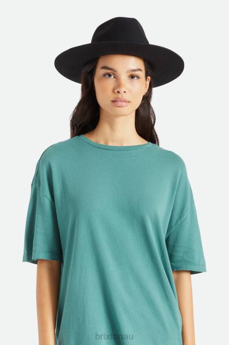 Accessories Black Brixton 0FDH205 Unisex Cohen Cowboy Hat