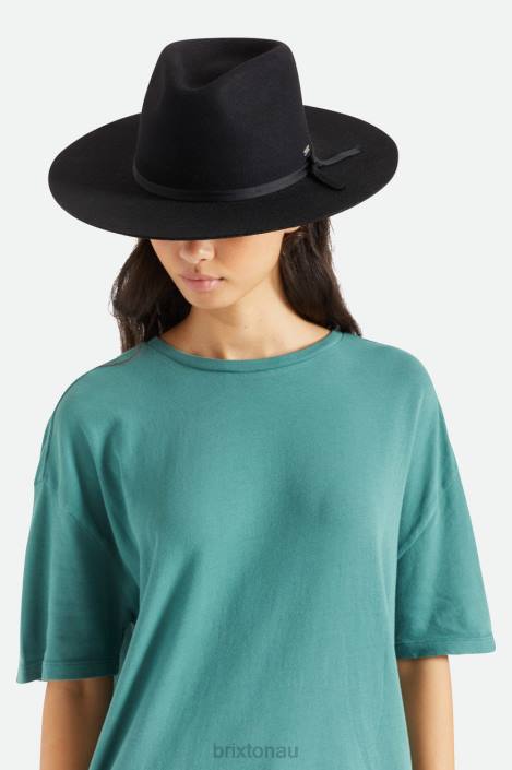 Accessories Black Brixton 0FDH205 Unisex Cohen Cowboy Hat